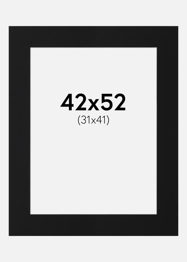 Paspartu Juodas Standartas (Balta Šerdis) 42x52 cm (31x41)