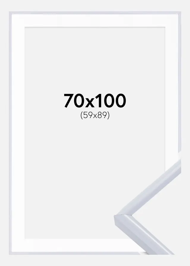 Rėmas Victoria Baltas 70x100 cm - Paspartu Baltas 60x90 cm