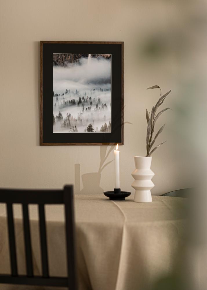 Rėmas Galant Riešutas 50x70 cm - Paspartu Juodas 33x56 cm