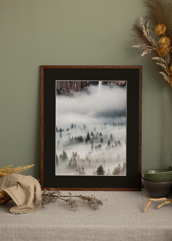 Rėmas Galant Riešutas 50x70 cm - Paspartu Juodas 33x56 cm