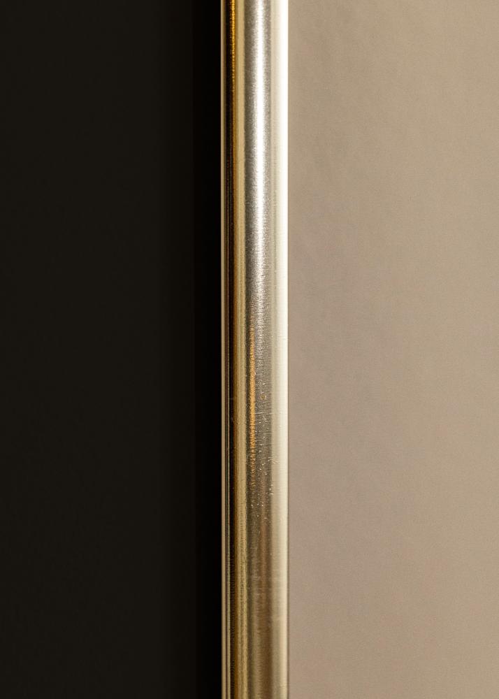 Rėmas Akiuminis Blizgus auksinis 70x100 cm - Paspartu Juodas 62x85 cm