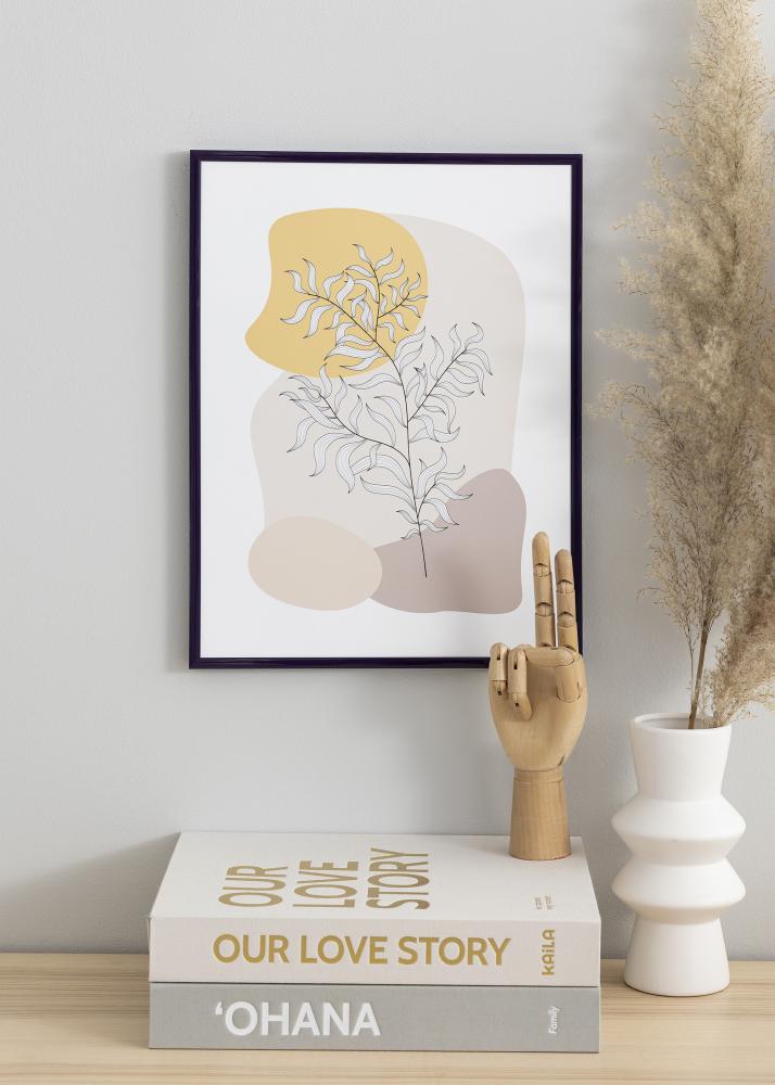 Rėmas New Lifestyle Tamsiai violetinis 70x100 cm - Paspartu Juodas 24x36 inches