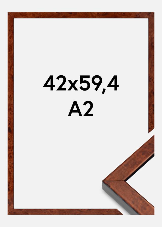 Rėmas Hermes Akrilo stiklas Burr Walnut 42x59,4 cm (A2)