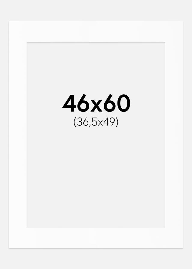 Paspartu Baltas Standartas (Balta Šerdis) 46x60 cm (36,5x49)