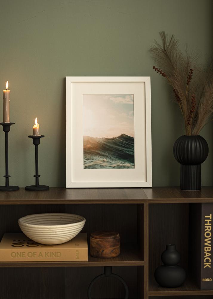 Rėmas Blocky Baltas - Bet kokio Dydžio