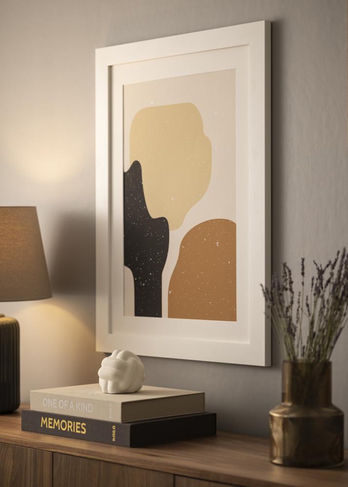 Härjedalen Baltas 85x115 cm - Paspartu Baltas 70x100 cm