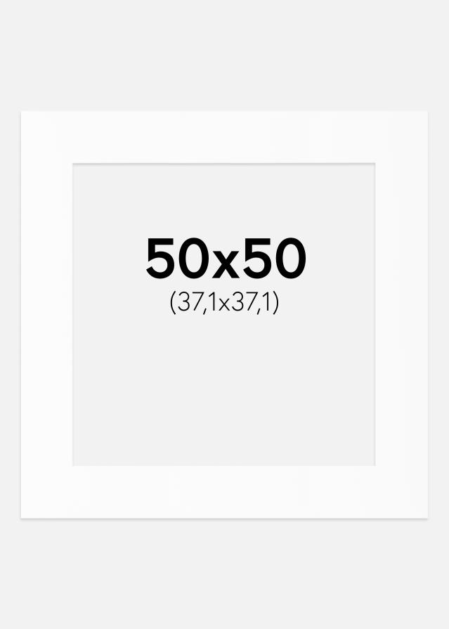 Paspartu Baltas Standartas (Balta Šerdis) 50x50 cm (37,1x37,1)