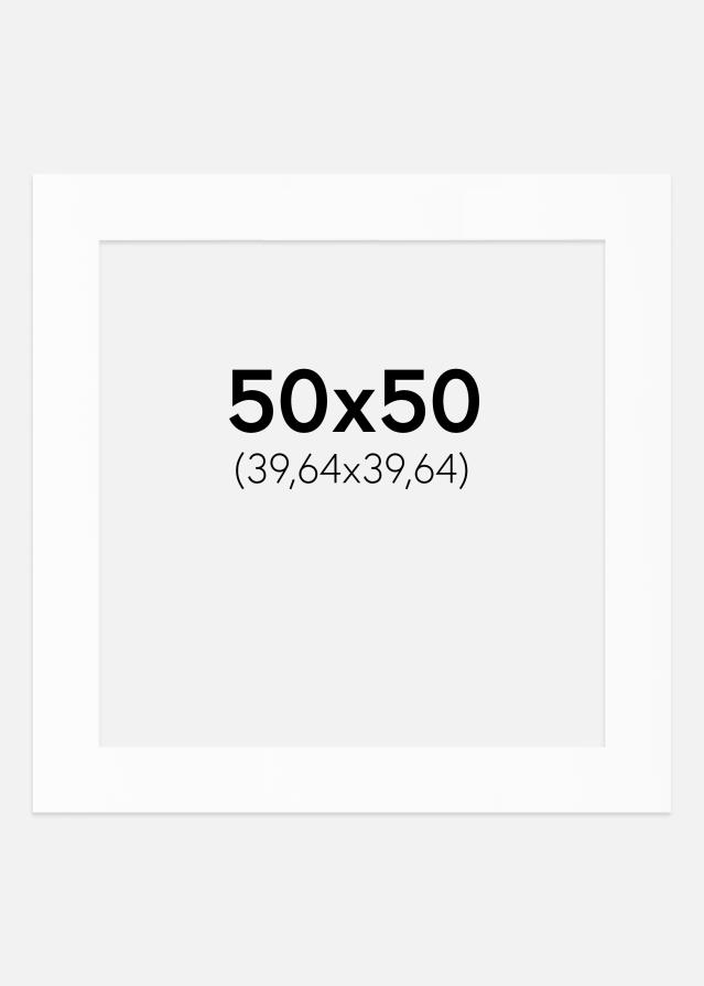 Paspartu Baltas Standartas (Balta Šerdis) 50x50 cm (39,64x39,64)