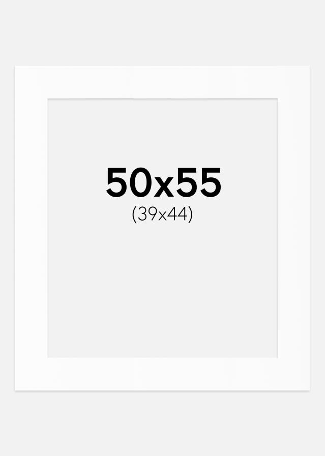 Paspartu Baltas Standartas (Balta Šerdis) 50x55 cm (39x44)