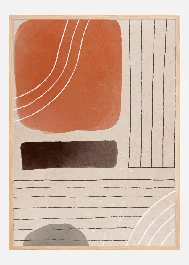 Orange Minimal Shapes I Įrašai