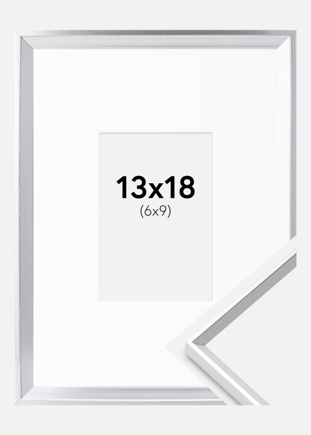 Rėmas Desire Sidabras 13x18 cm - Paspartu Baltas 7x10 cm