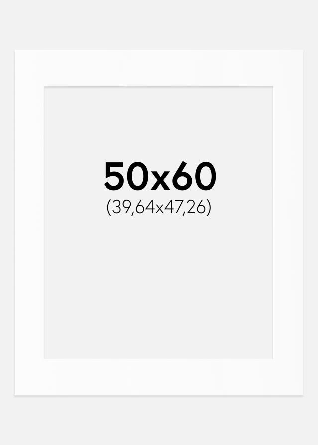 Paspartu Baltas Standartas (Balta Šerdis) 50x60 cm (39,64x47,26)