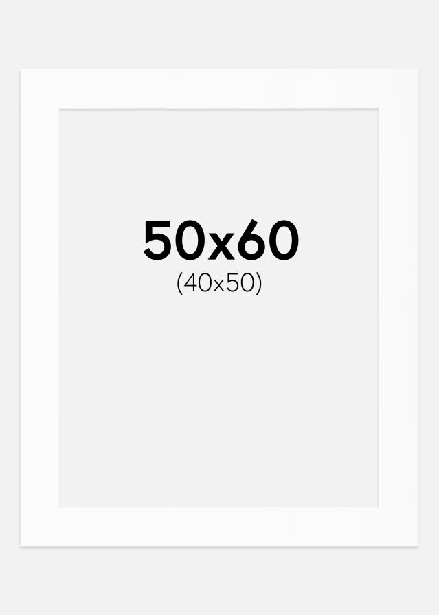 Paspartu Baltas Standartas (Balta Šerdis) 50x60 cm (40x50)