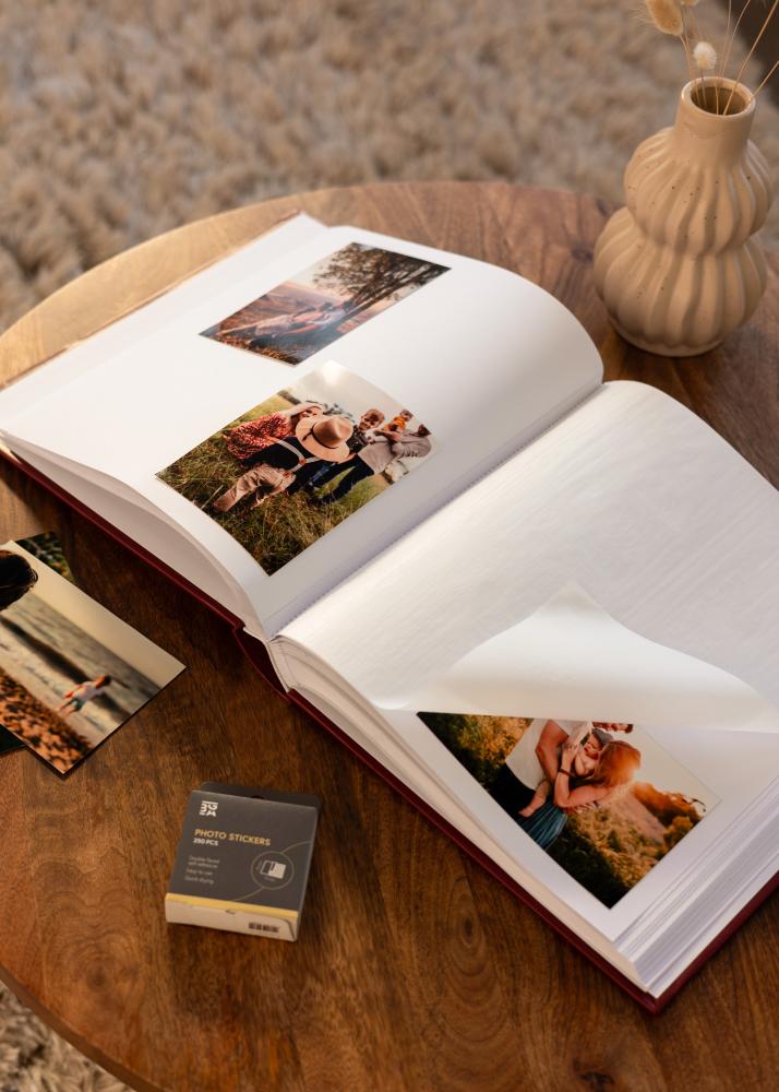 Classico Albumas Raudonas - 30x33 cm (100 Balti Puslapiai / 50 lapų)