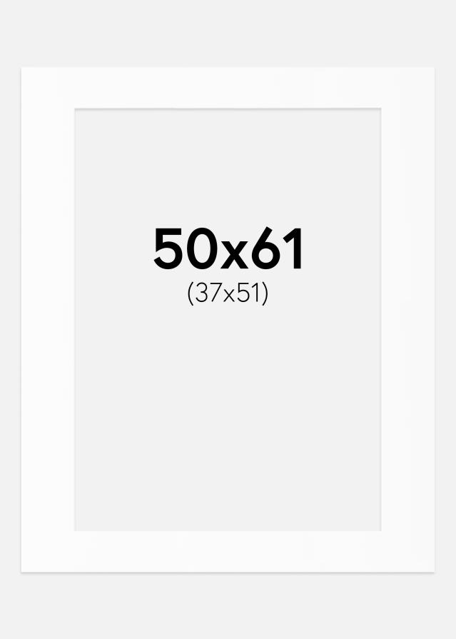 Paspartu Baltas Standartas (Balta Šerdis) 50x61 cm (37x51)