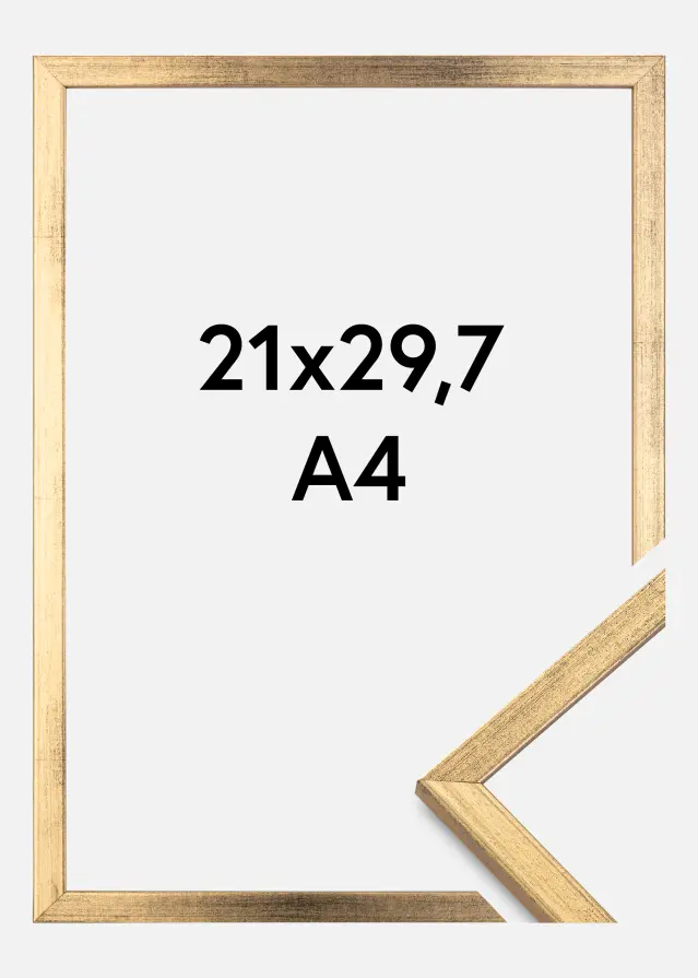 Rėmas Galant Akrilo stiklas Auksas 21x29,7 cm (A4)