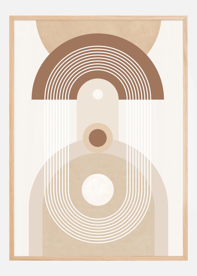 Beige Mid Century Poster No.3 Įrašai