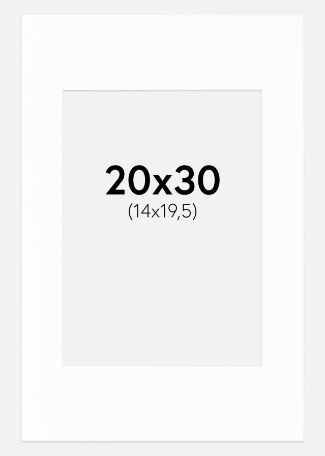 Paspartu Canson Baltas Balta šerdis 20x30 cm (14x19,5)