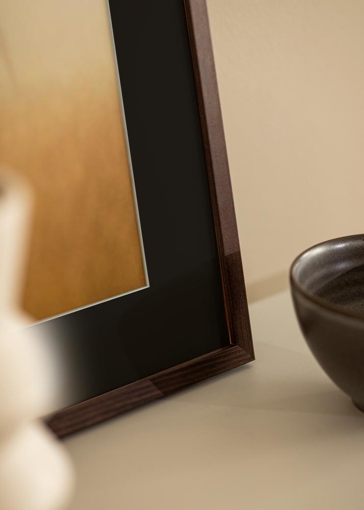 Rėmas E-Line Riešutas 30x40 cm - Paspartu Juodas 21x29,7 cm (A4)