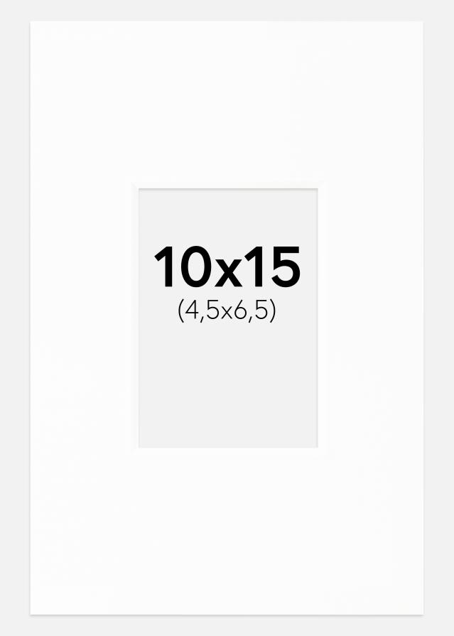 Paspartu Canson Baltas Balta šerdis 10x15 cm (4,5x6,5)