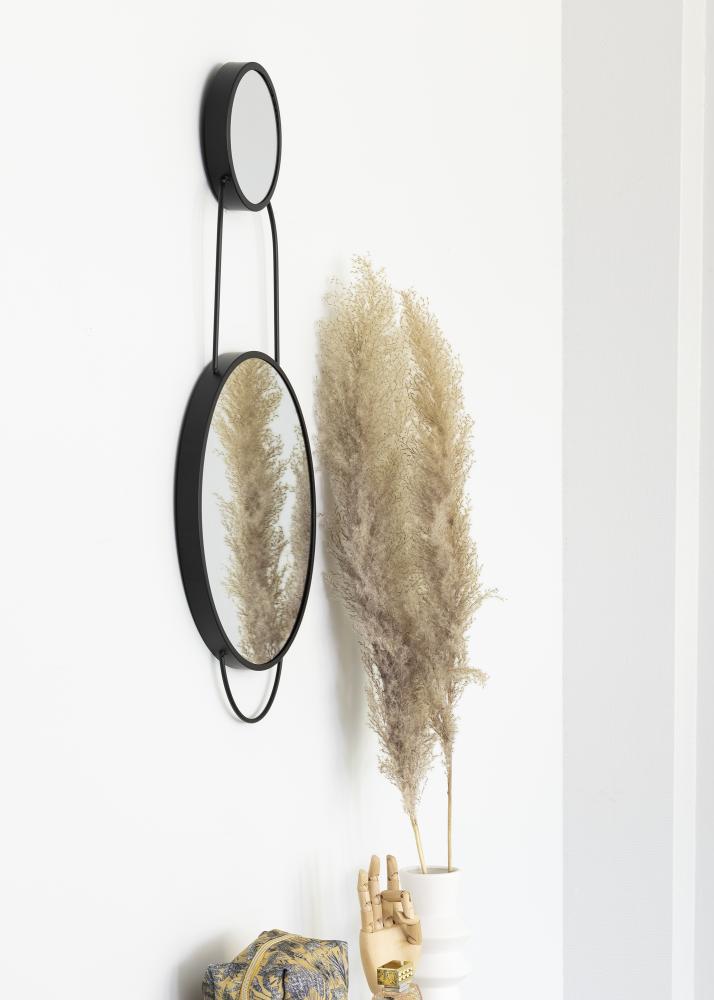 KAILA Veidrodis Combination - Juodas 35x71 cm