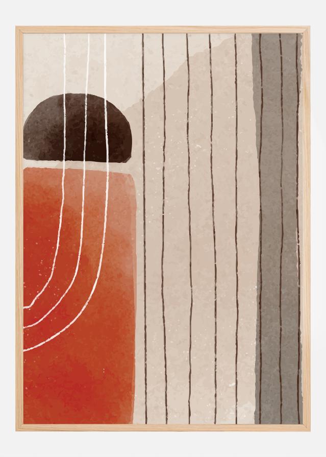 Orange Minimal Shapes III Įrašai