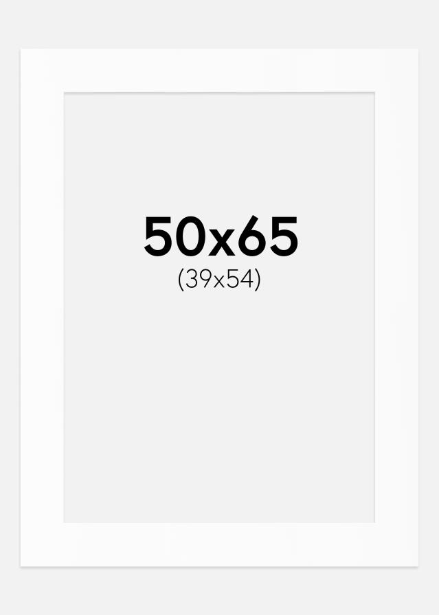 Paspartu Baltas Standartas (Balta Šerdis) 50x65 cm (39x54)