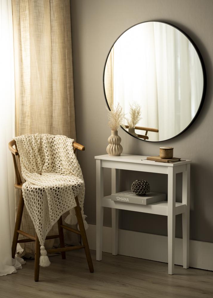 KAILA Apvalus Veidrodis Edge Black 90 cm Ø