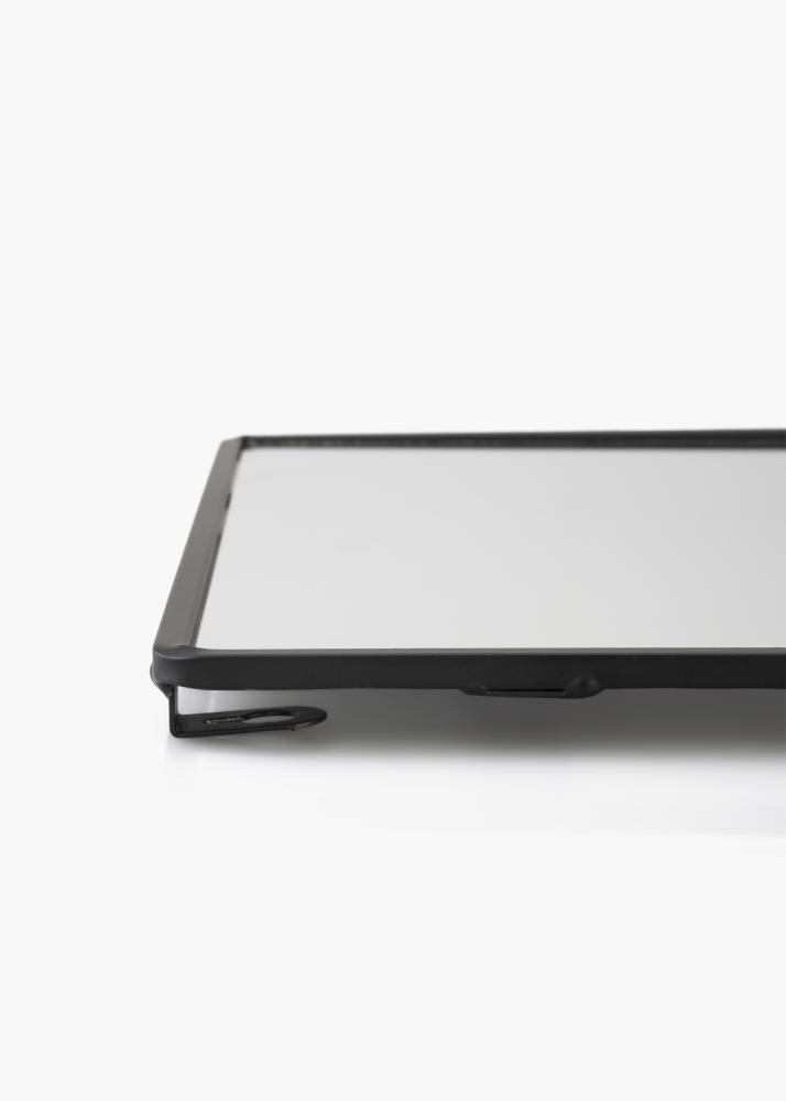 KAILA Veidrodis su lentyna - Juodas 31x60 cm