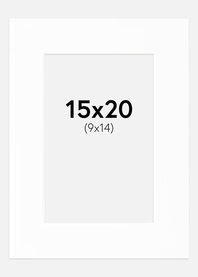 Paspartu Canson Baltas Balta šerdis 15x20 cm (9x14)