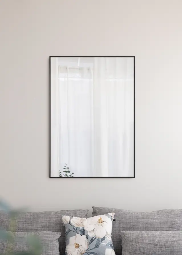 Veidrodis Chicago Matinis juodas 71x101 cm