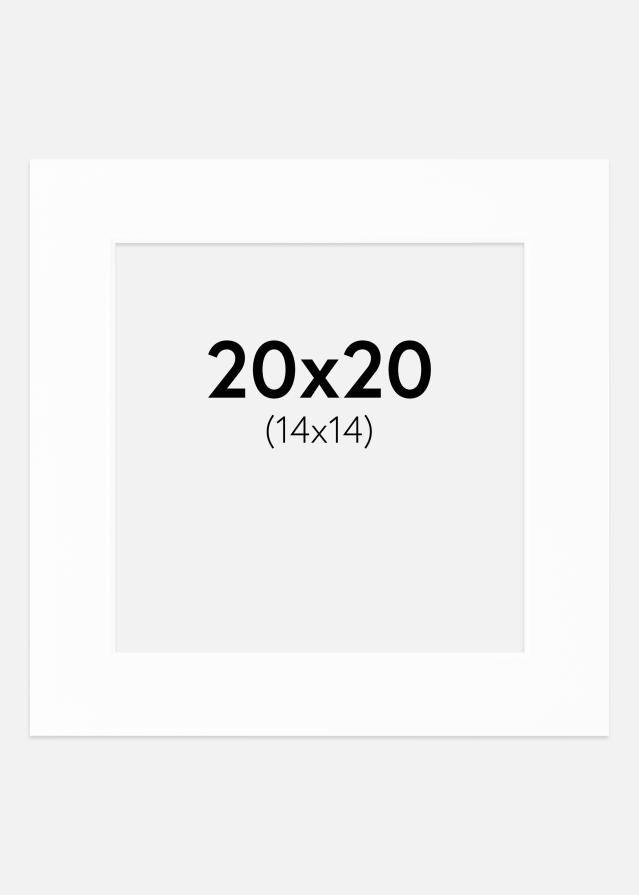 Paspartu Canson Baltas Balta šerdis 20x20 cm (14x14)