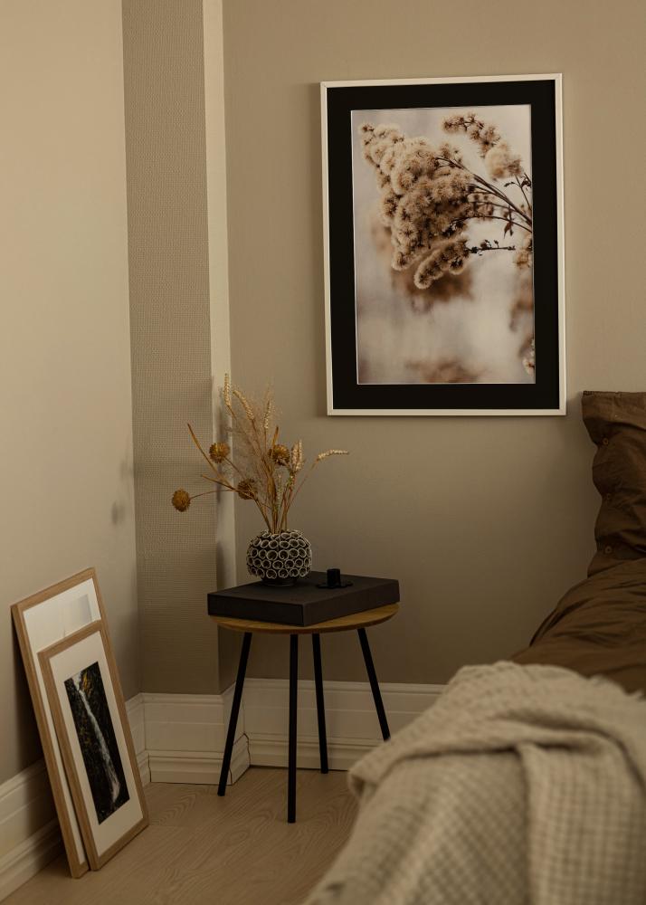 Rėmas E-Line Baltas 30x40 cm - Paspartu Juodas 21x29,7 cm (A4)