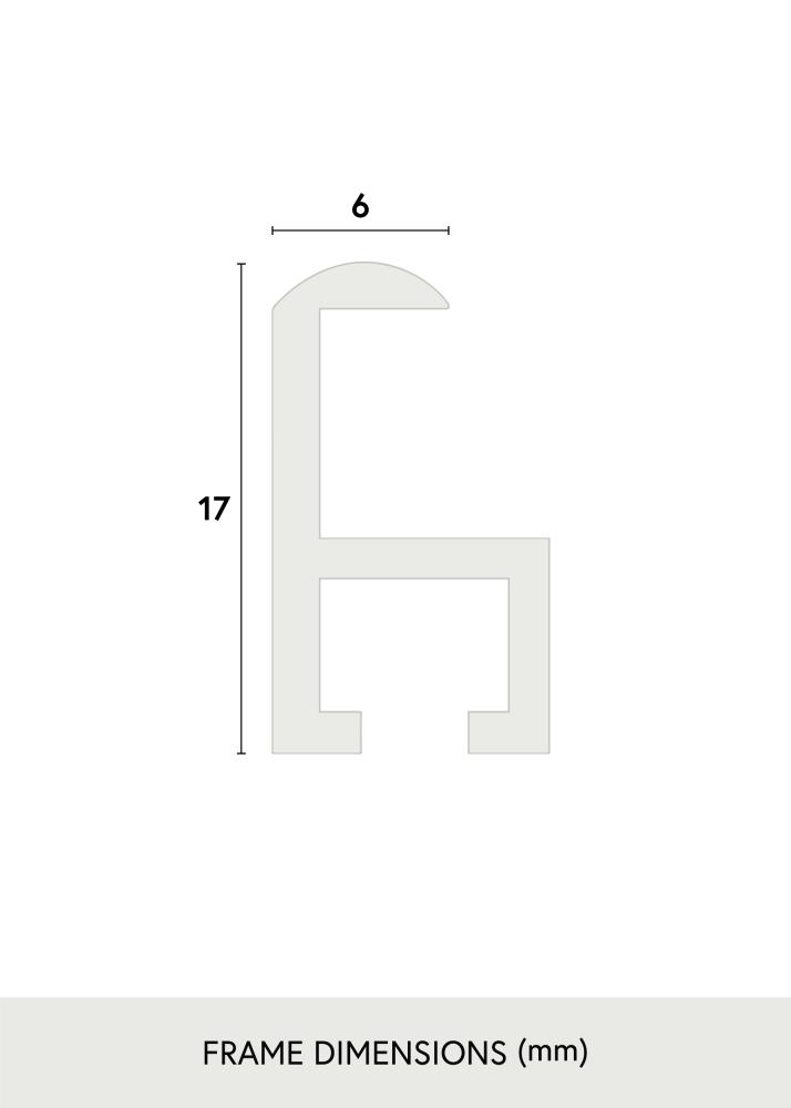 Rėmas Visby Akrilo stiklas Juodas 70x100 cm