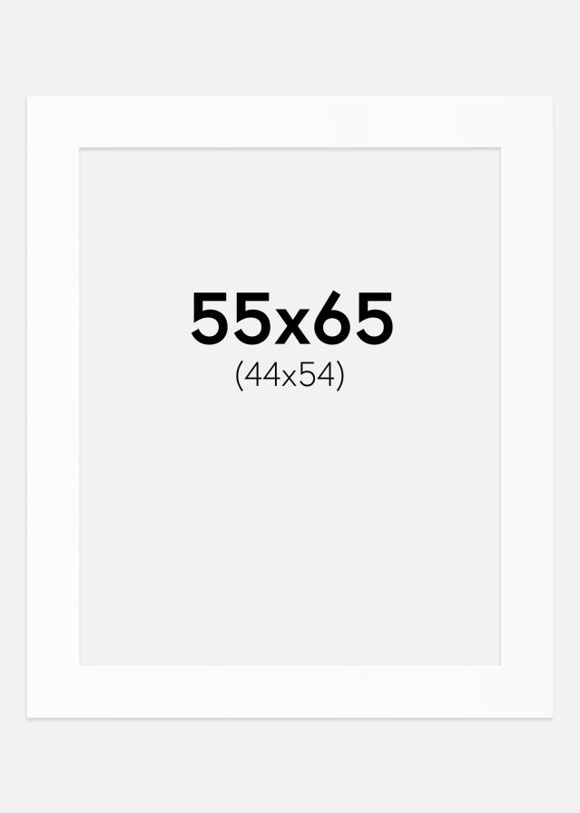 Paspartu Baltas Standartas (Balta Šerdis) 55x65 cm (44x54)