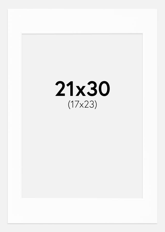 Paspartu Canson Baltas Balta šerdis 21x30 cm (17x23)