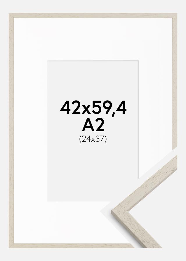 Rėmas Edsbyn Smėlis 42x59,4 cm (A2) - Paspartu Baltas 25x38 cm