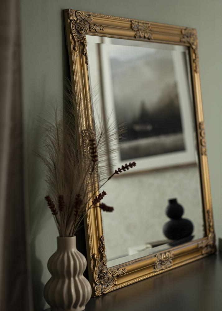 Veidrodis Bologna Auksas 80x80 cm