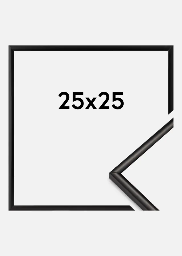 Rėmas Scandi Akrilo stiklas Matinis juodas 25x25 cm