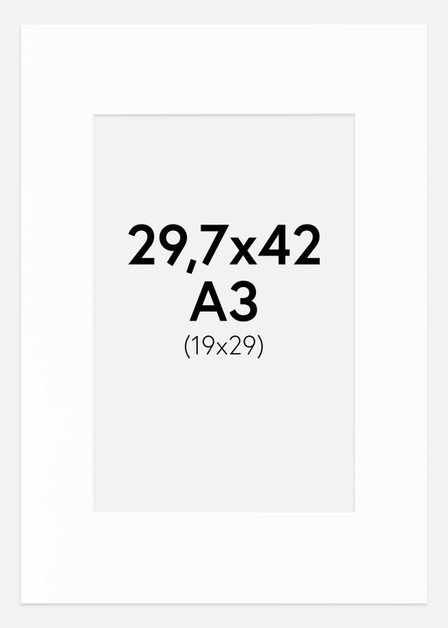 Paspartu Canson Baltas Balta šerdis 29,7x42 cm (19x29)