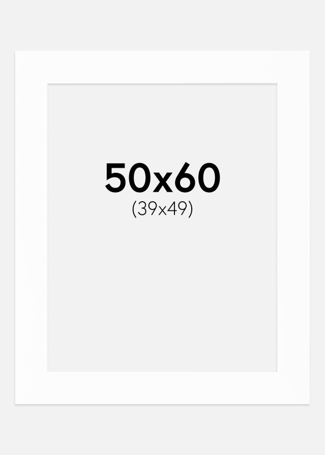 Paspartu Canson Baltas Balta šerdis 50x60 cm (39x49)