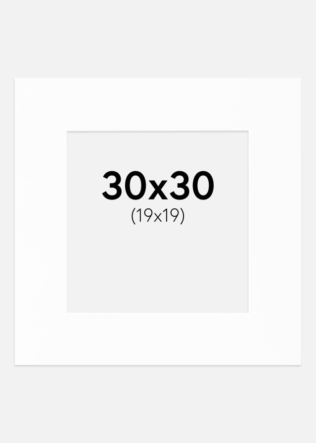 Paspartu Canson Baltas Balta šerdis 30x30 cm (19x19)