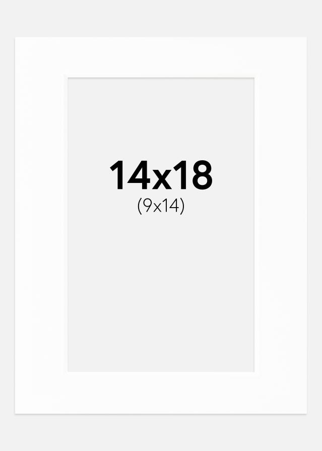 Paspartu Canson Baltas Balta šerdis 14x18 cm (9x14)