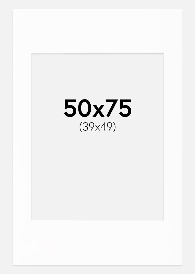 Paspartu Canson Baltas Balta šerdis 50x75 cm (39x49)