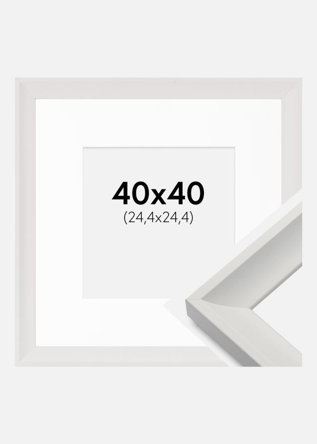Rėmas Öjaren Baltas 40x40 cm - Paspartu Baltas 10x10 inches