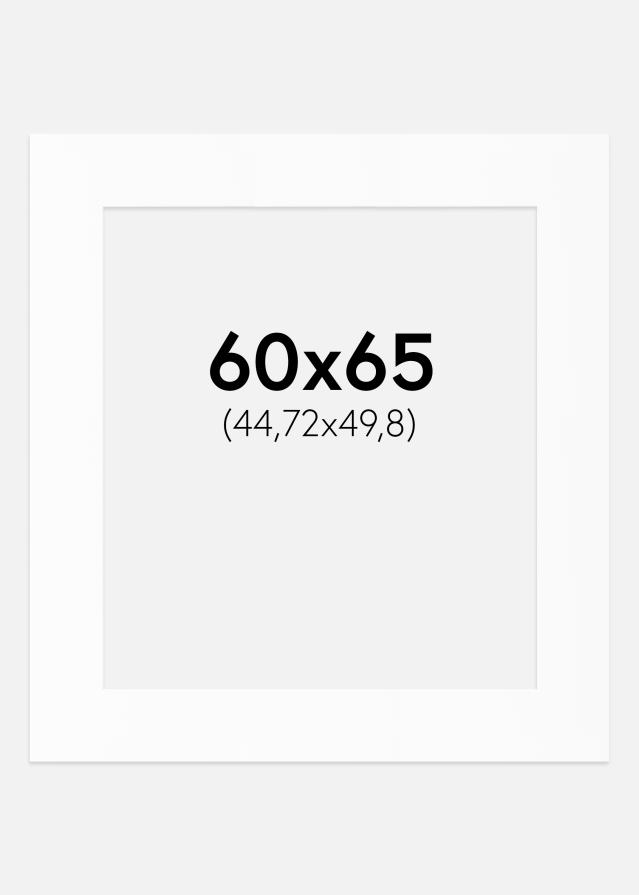 Paspartu Baltas Standartas (Balta Šerdis) 60x65 cm (44,72x49,8)