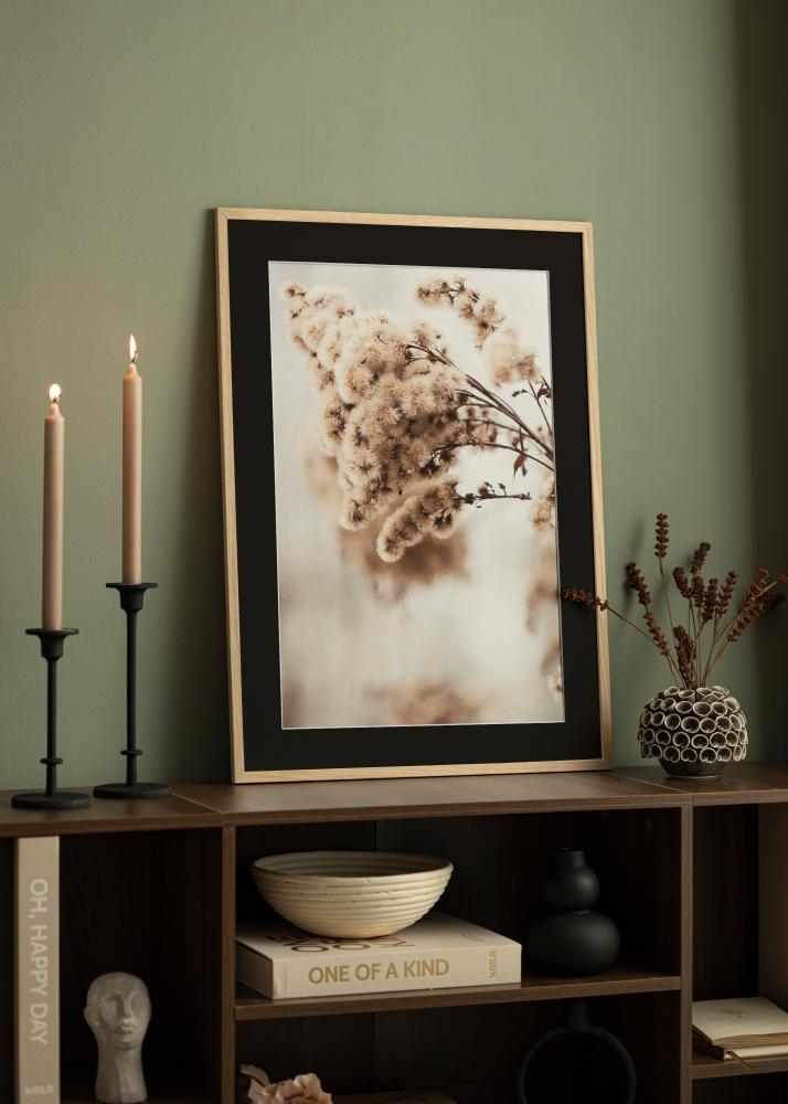 Rėmas Edsbyn Ąžuolas 40x60 cm - Paspartu Juodas 30x50 cm