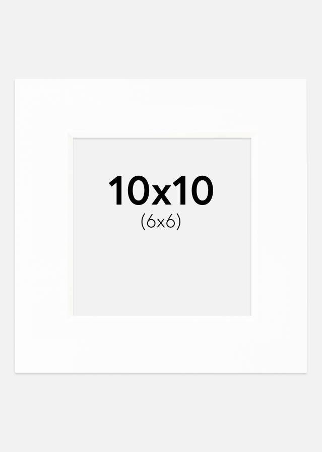 Paspartu Canson Baltas Balta šerdis 10x10 cm (6x6)