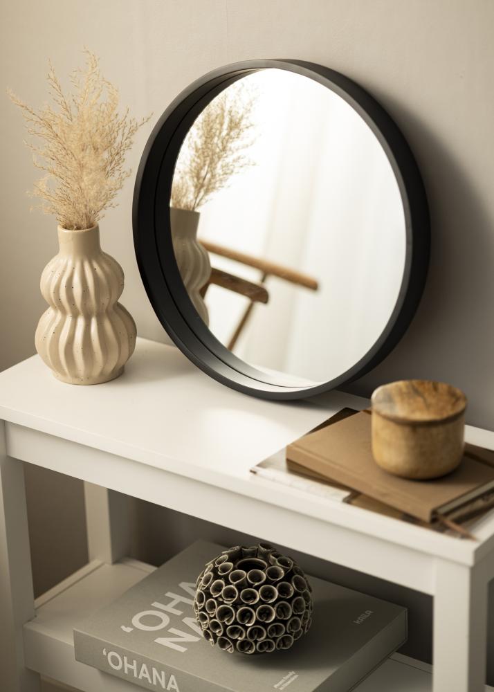 Veidrodis Juodas Apskritimas 40 cm