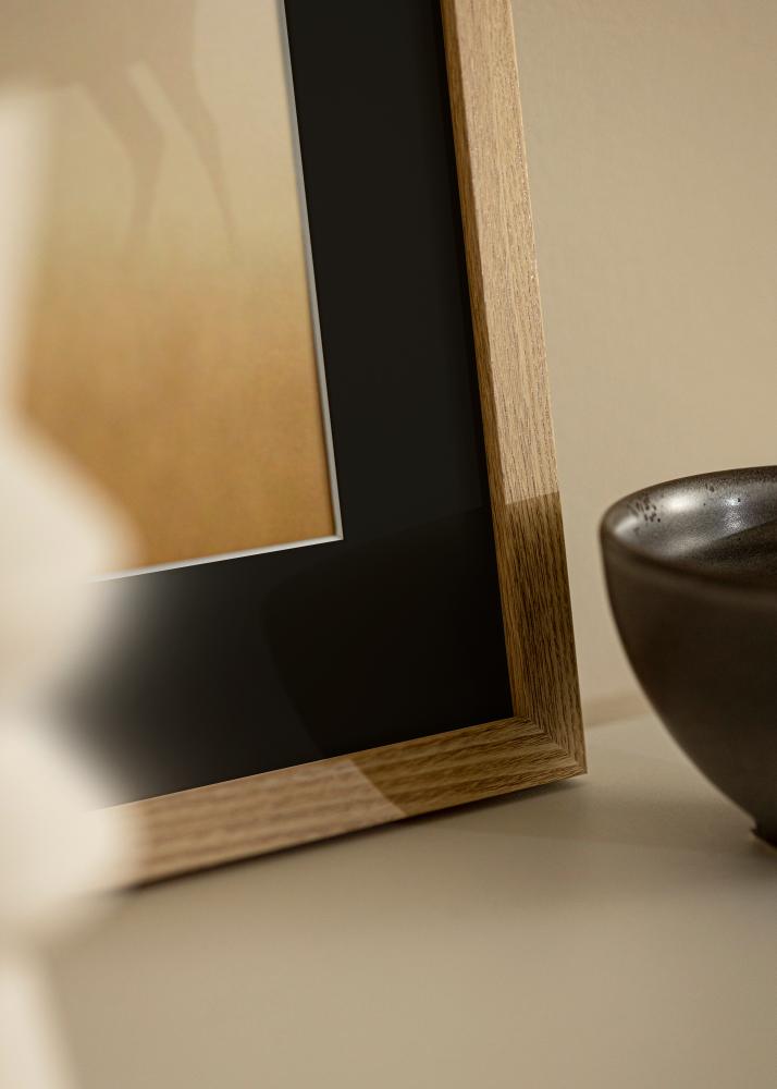 Rėmas Selection Ąžuolas 40x50 cm - Paspartu Juodas 29,7x42 cm (A3)